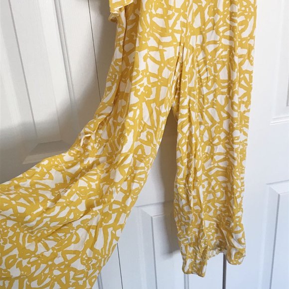 Maeve Goldenrod Brittany Ruffle Capri Jumpsuit - Picture 5 of 6